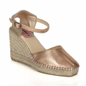 Maui Espadrille Sandal In Rose Gold