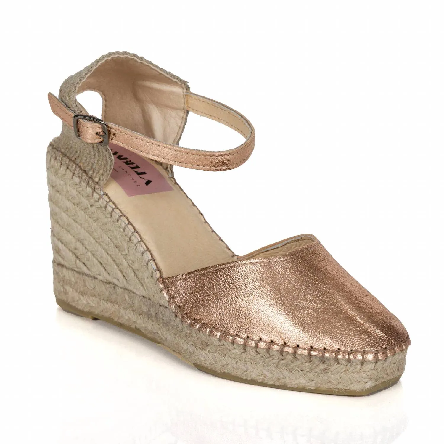 Maui Espadrille Sandal In Rose Gold