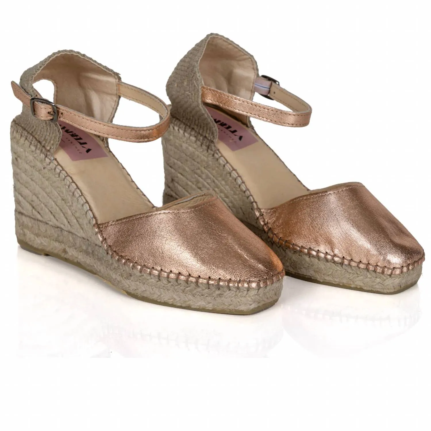 Maui Espadrille Sandal In Rose Gold