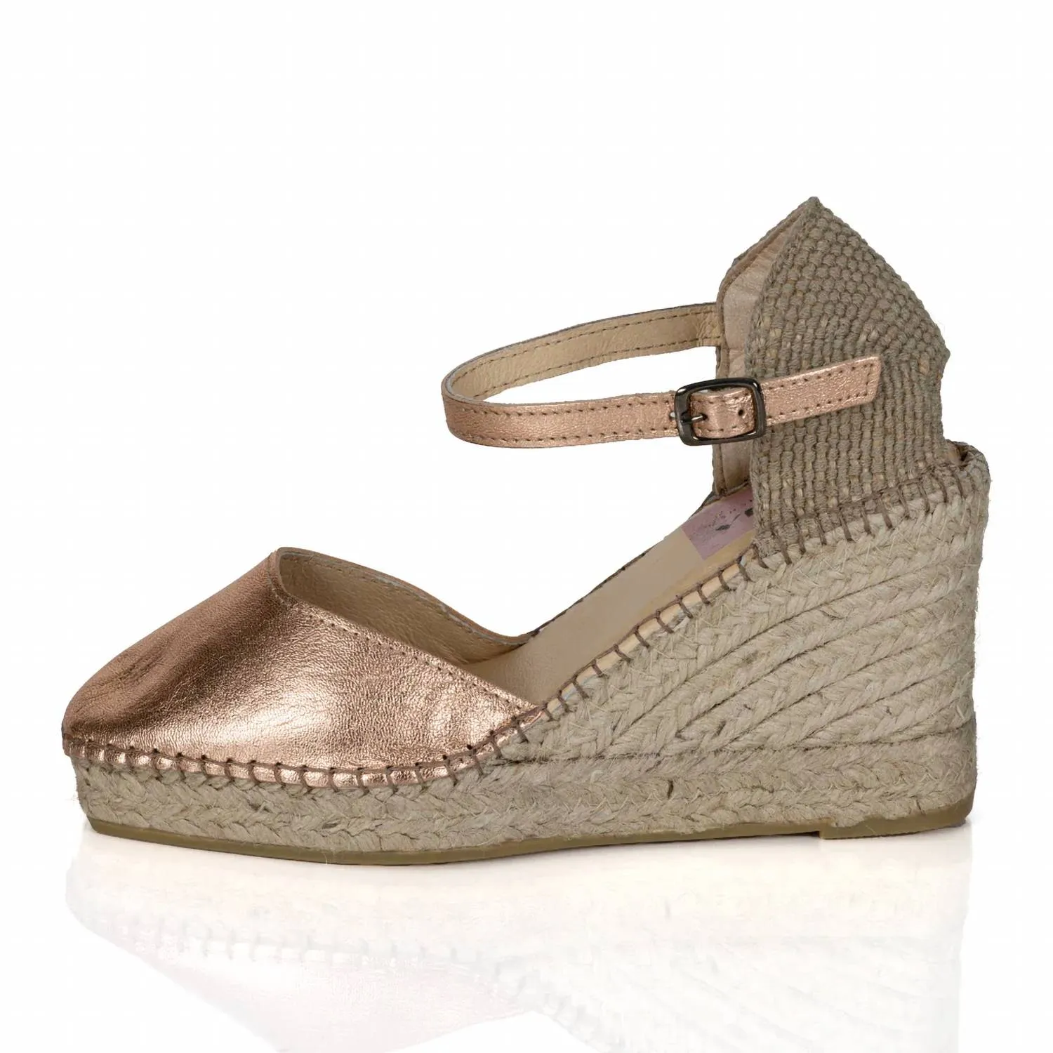 Maui Espadrille Sandal In Rose Gold