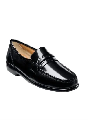 Men's Bentley Moc Toe Slip-On Shoe - Medium In Black