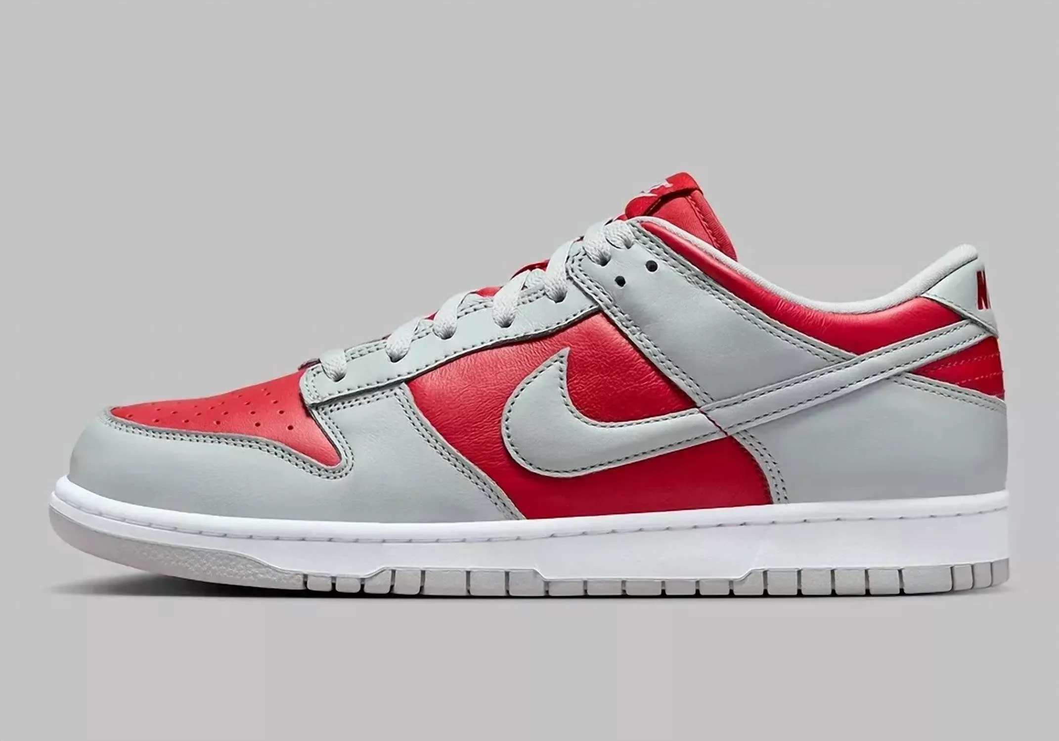 Men's Dunk Low Qs Ultraman Sneaker In Varsity Red/silver/white