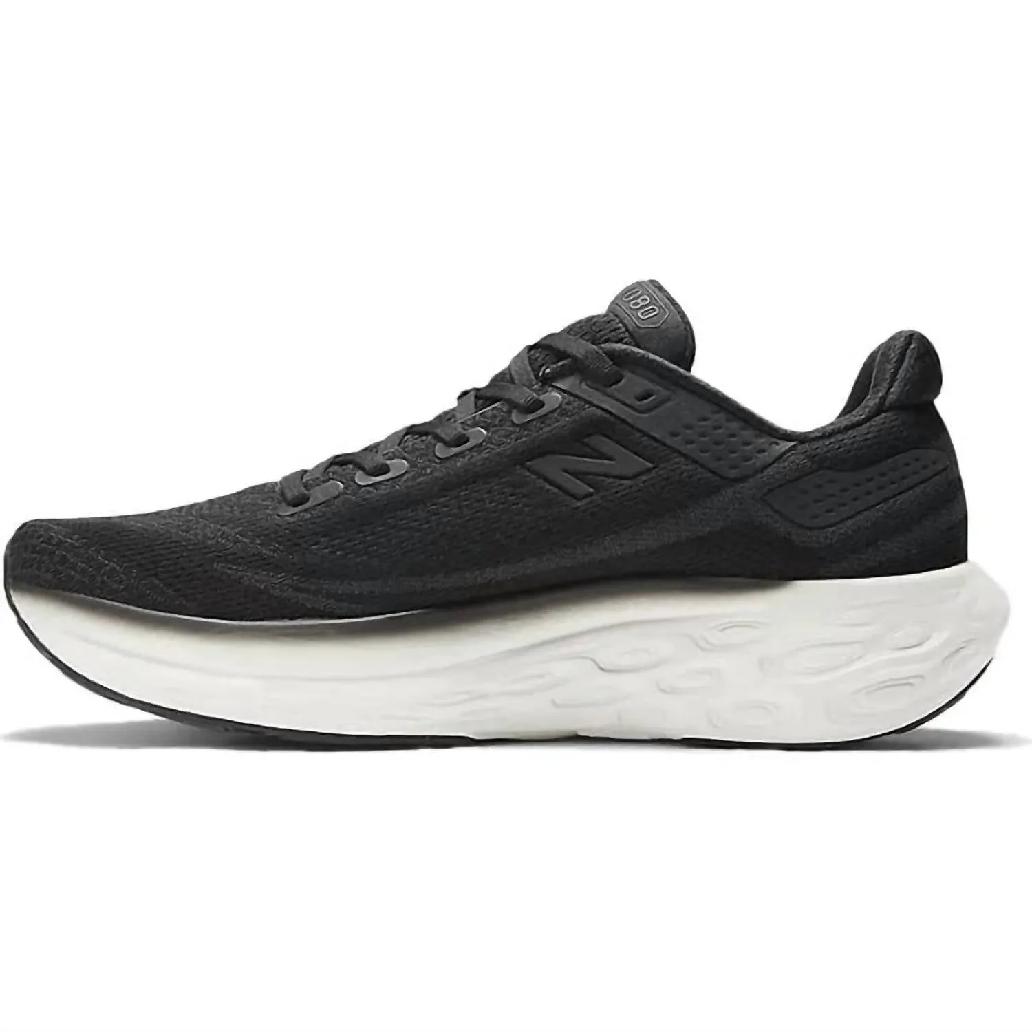 Men's Fresh Foam 1080V13 Running Shoes In Black/white