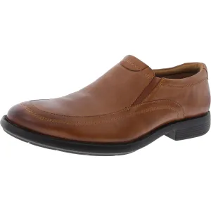 Mens Gel Comfort Faux Leather Loafers