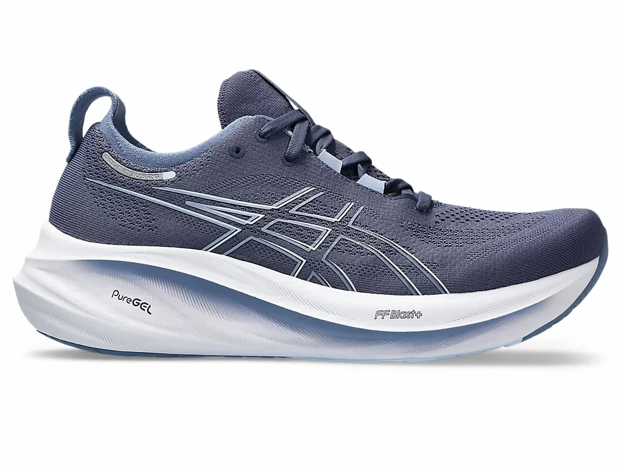 Men's Gel Nimbus 26 Running Shoes In Thunder Blue/denim Blue