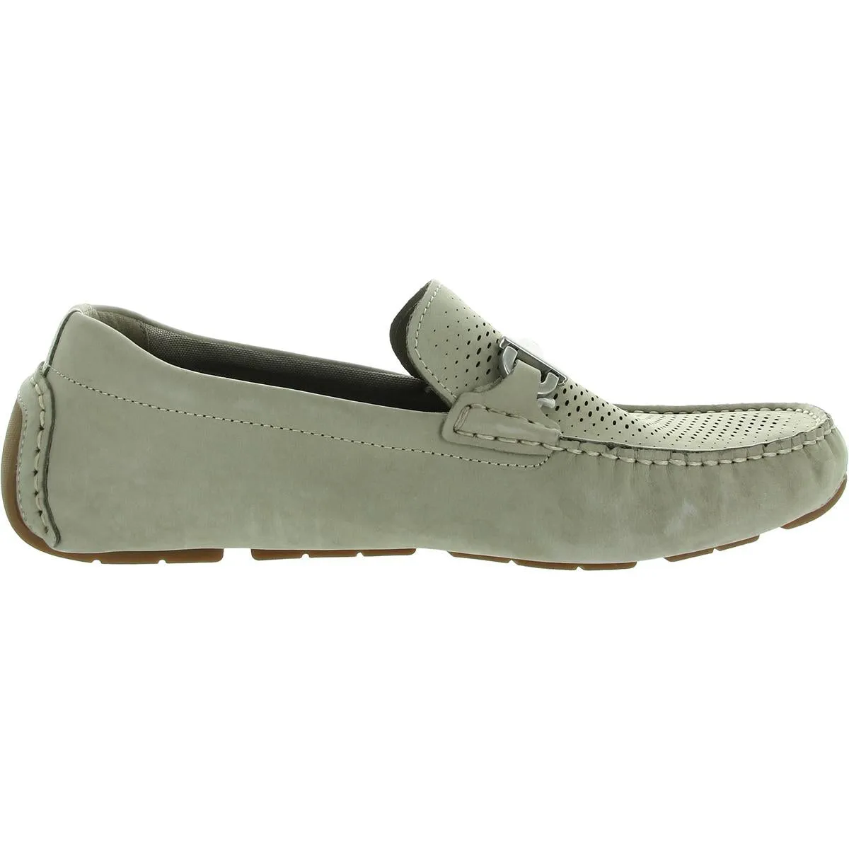 Mens Laser Cut Leather Loafers
