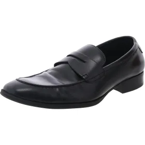 Mens Memory Foam Faux Leather Loafers