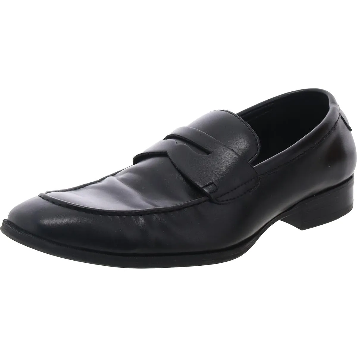 Mens Memory Foam Faux Leather Loafers