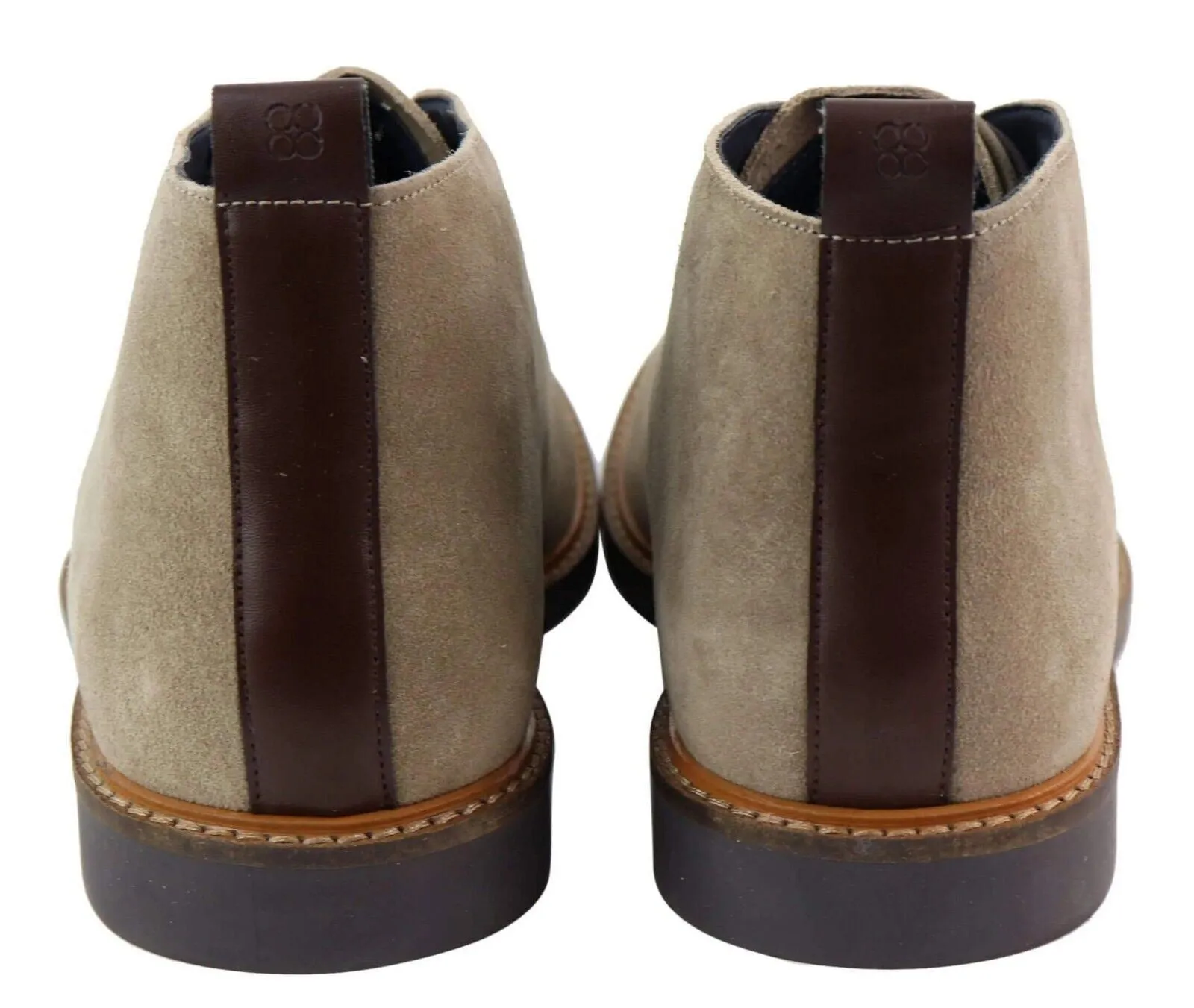 Mens Sand Suede Lace Up Chukka Boots