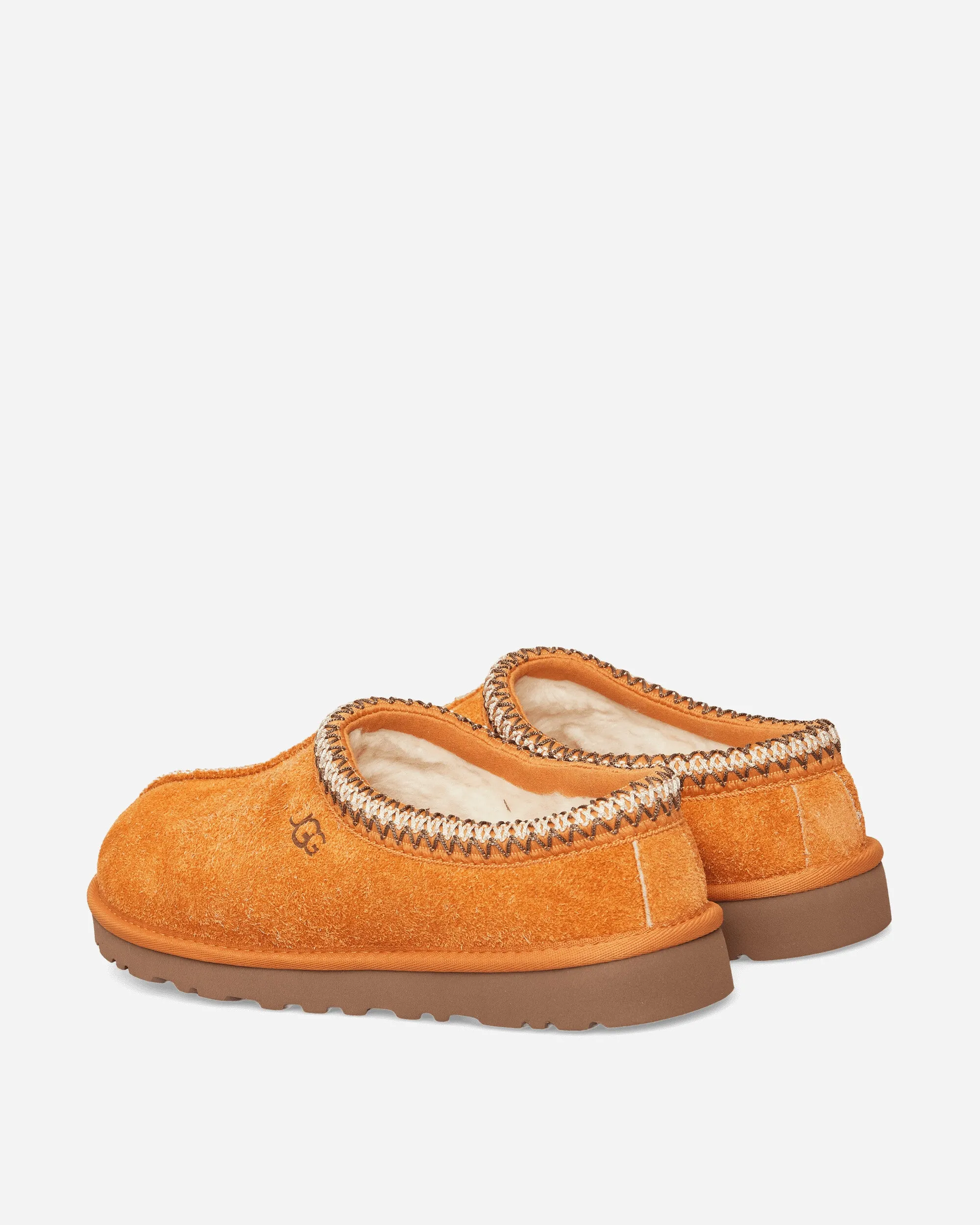 Men's Shaggy Suede Tasman Clogs Dark Apricot