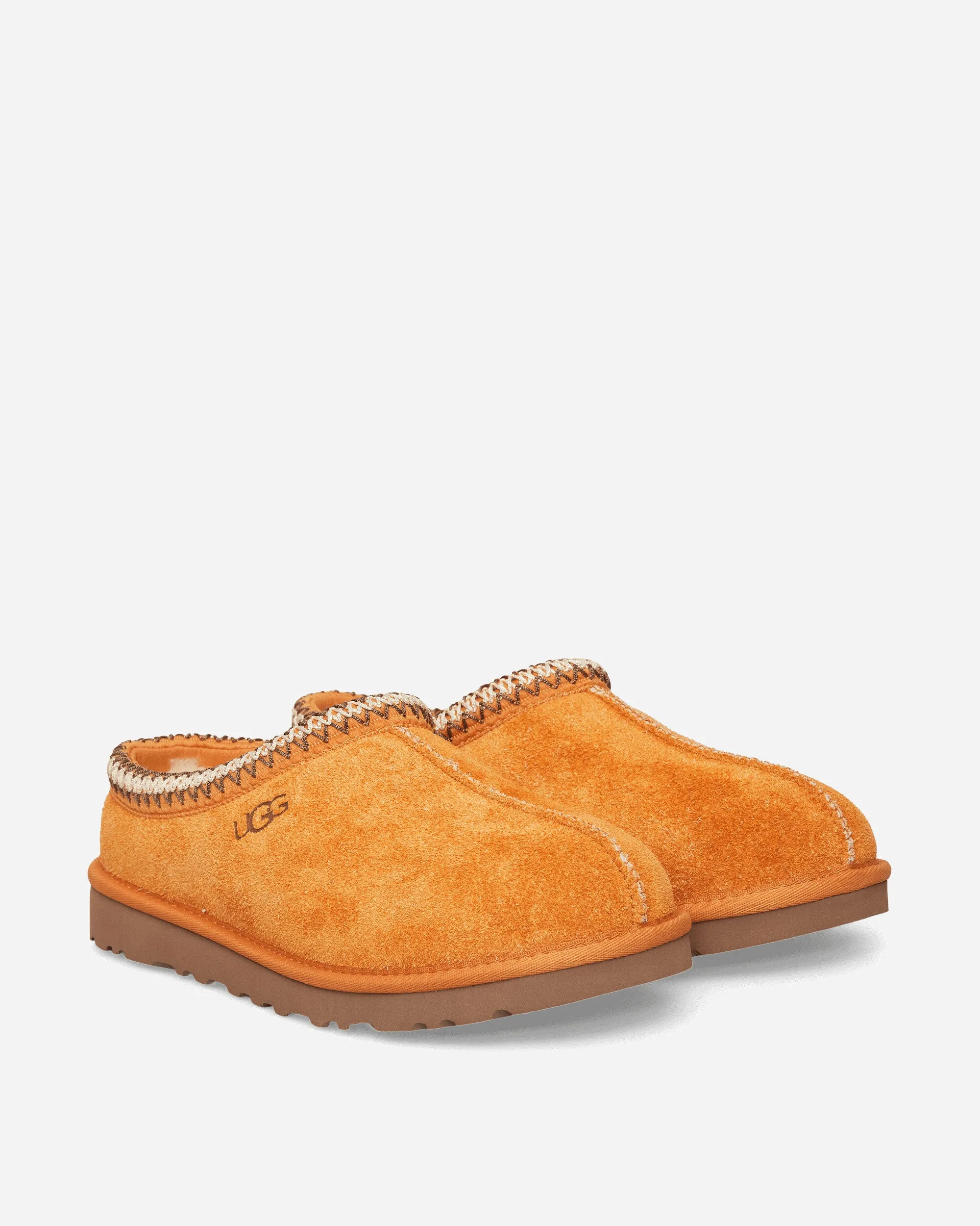 Men's Shaggy Suede Tasman Clogs Dark Apricot