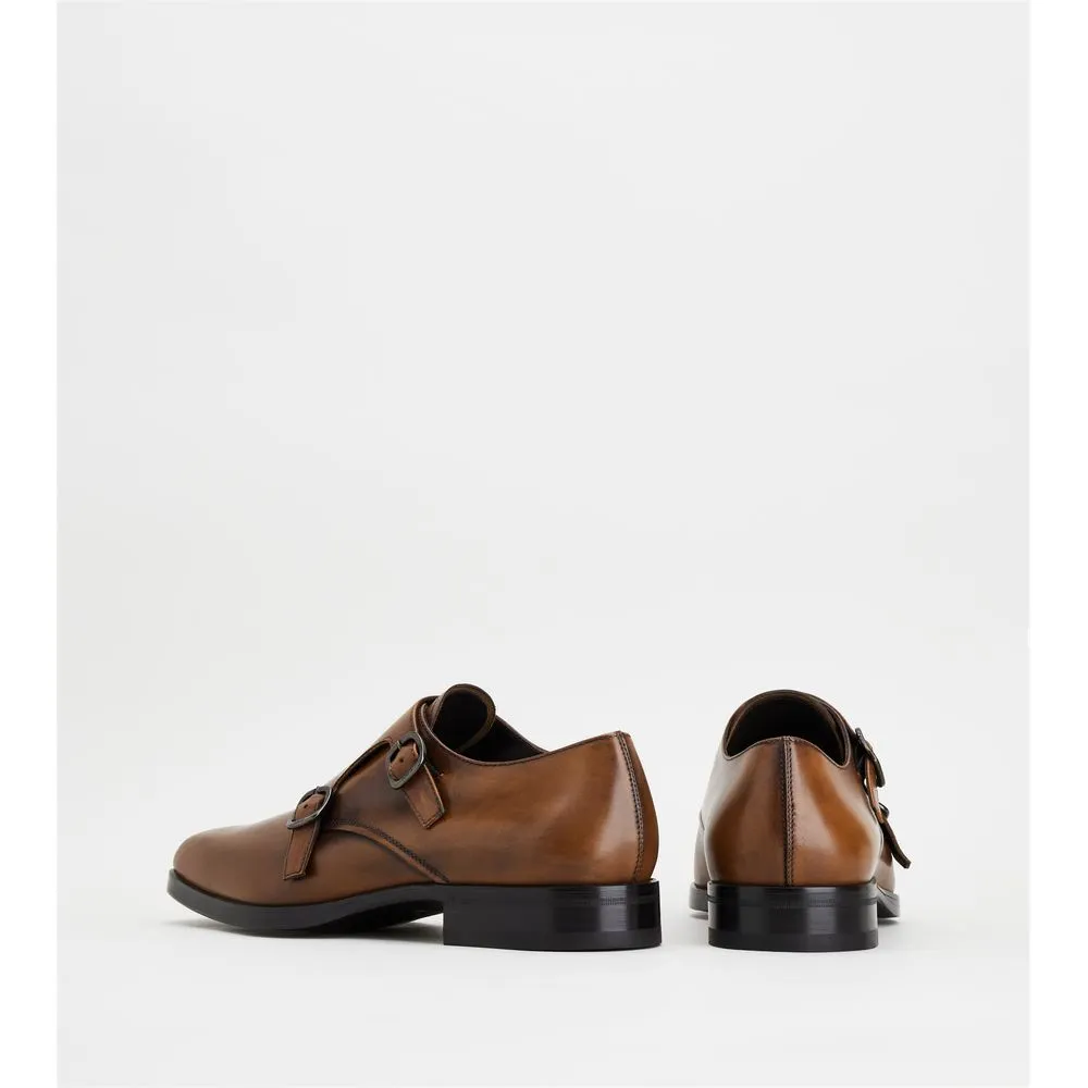 Monkstraps in Leather