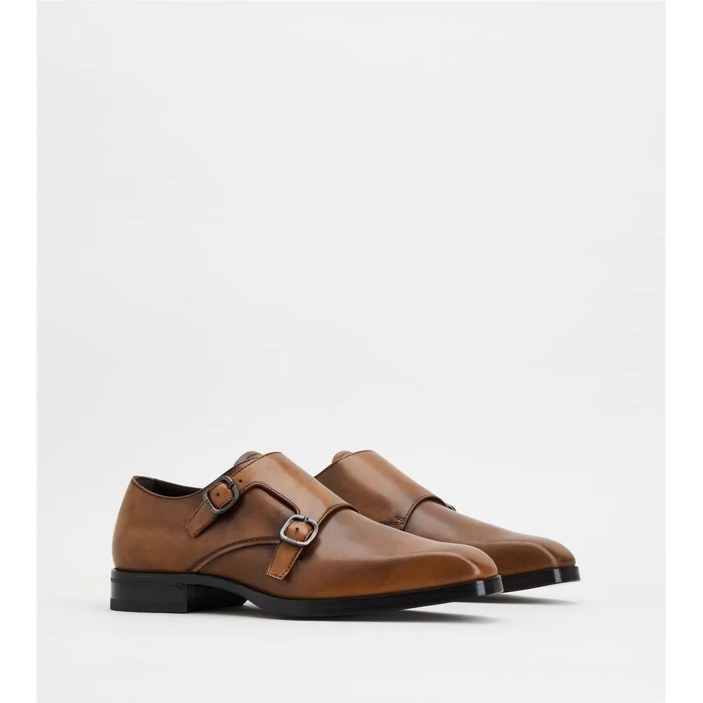 Monkstraps in Leather