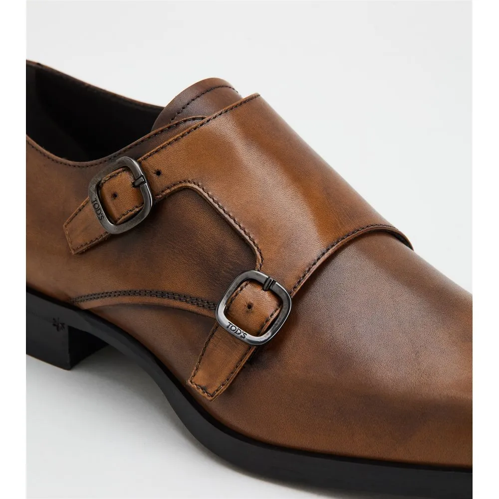 Monkstraps in Leather