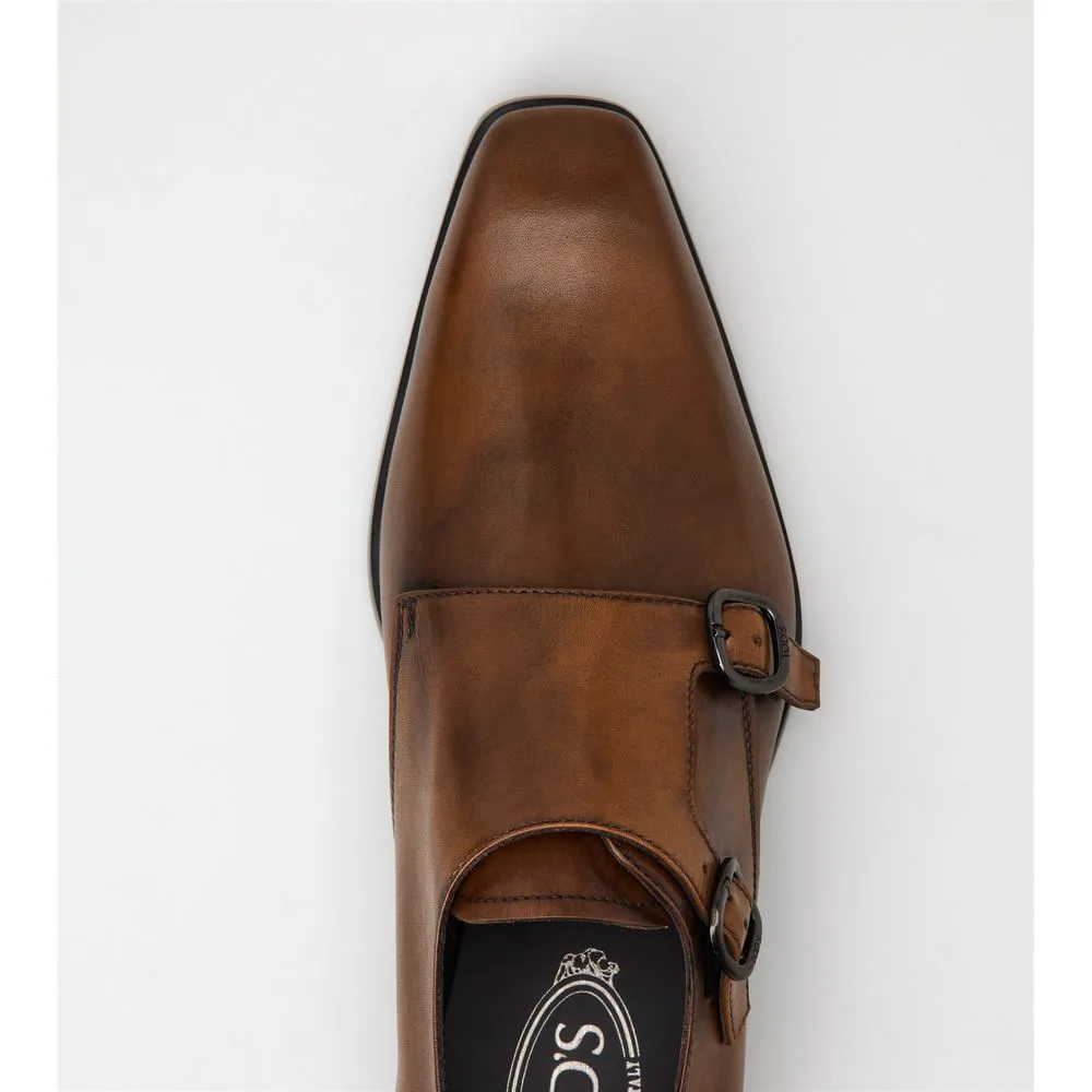 Monkstraps in Leather
