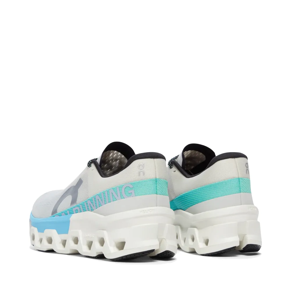 On Women's Cloudmonster 2 Sneaker in Cream/Horizon Blue