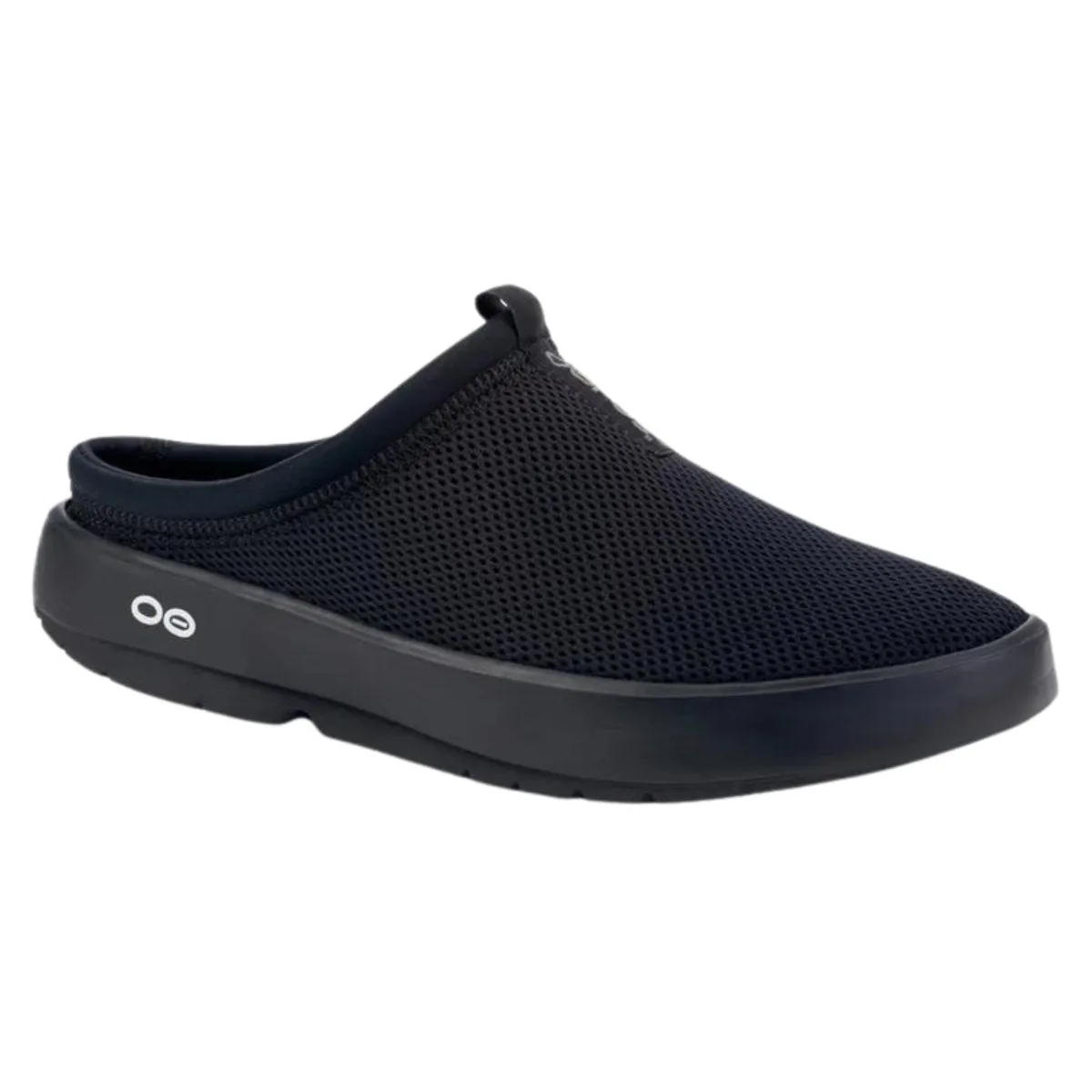 OOFOS Women's Oocoozie Sport Mule Black Mesh