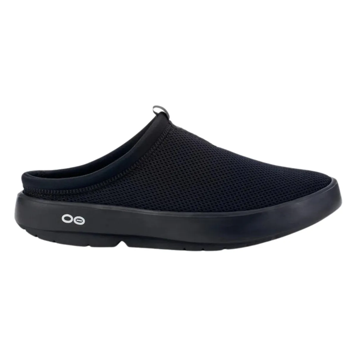 OOFOS Women's Oocoozie Sport Mule Black Mesh