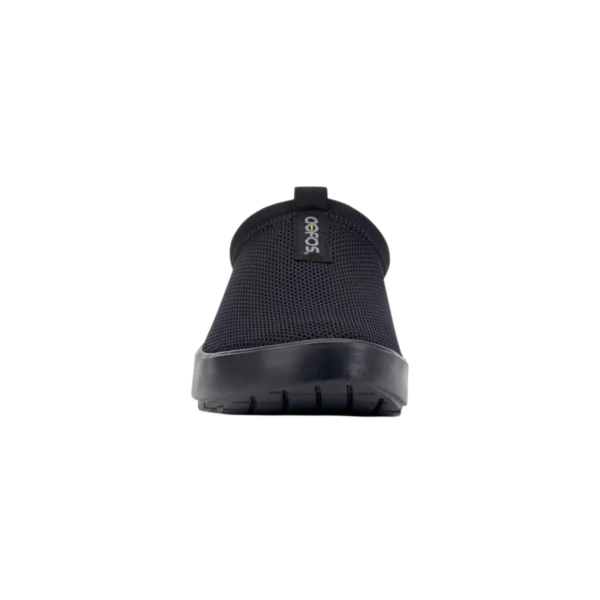 OOFOS Women's Oocoozie Sport Mule Black Mesh