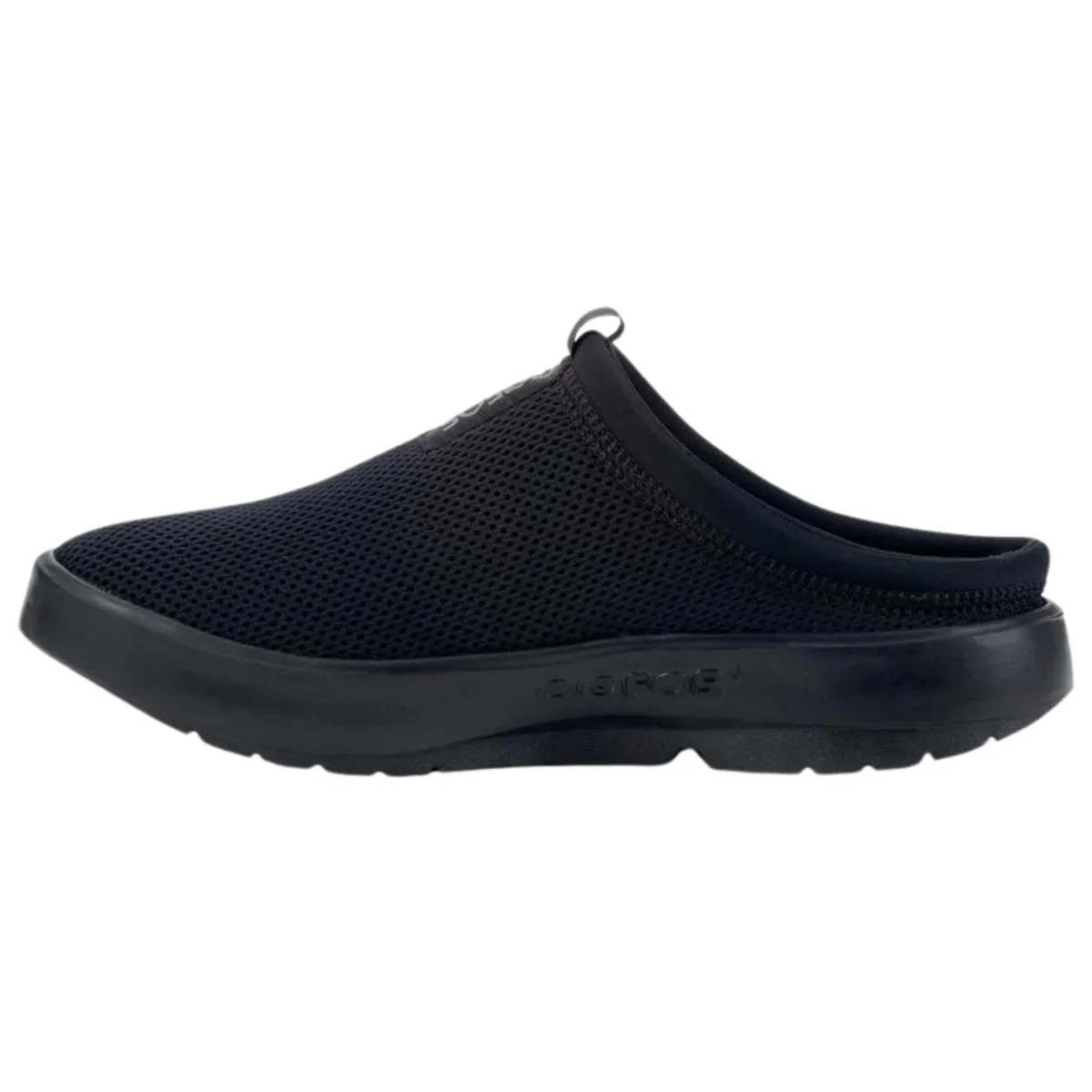 OOFOS Women's Oocoozie Sport Mule Black Mesh