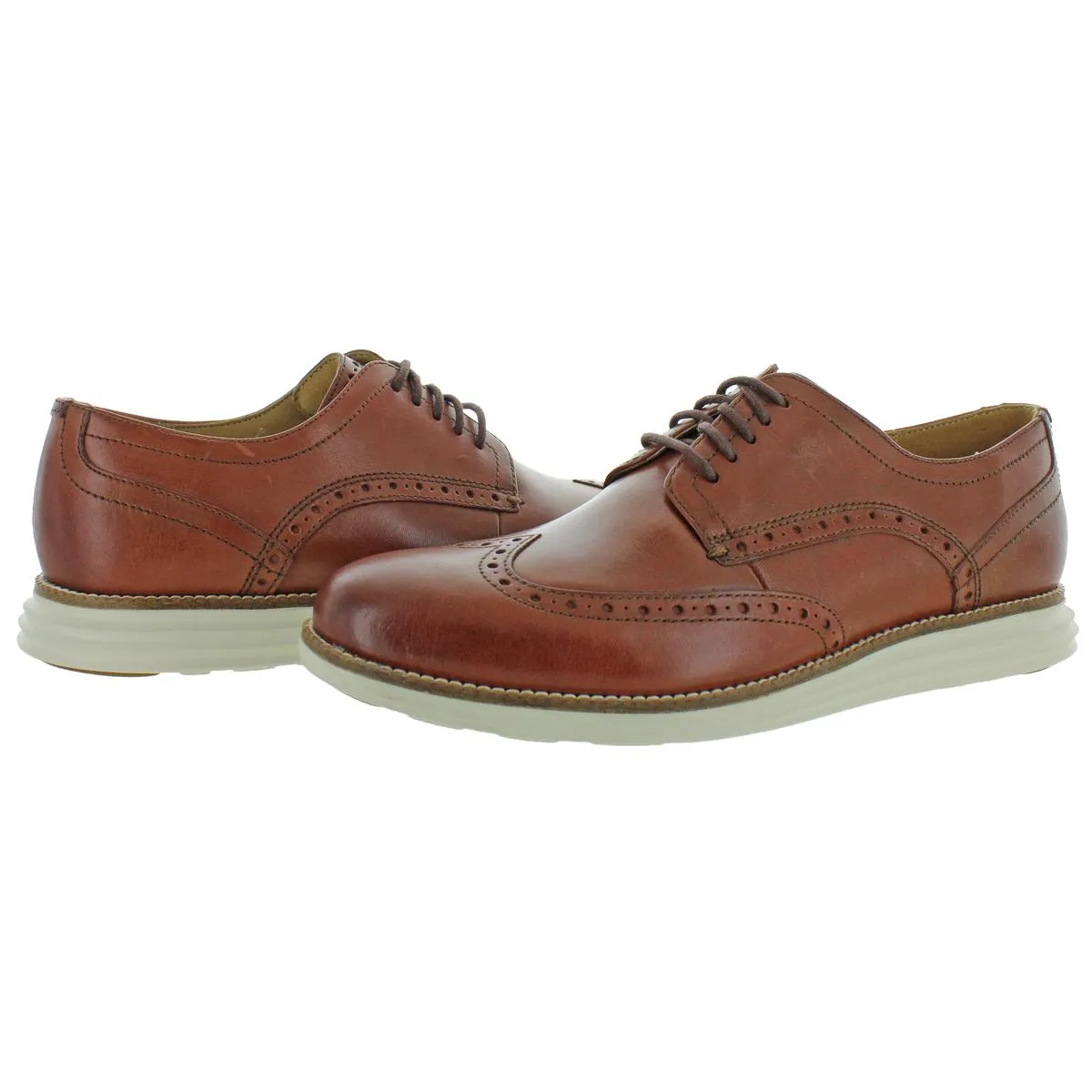 Original Grand Mens Leather Wingtip Oxfords