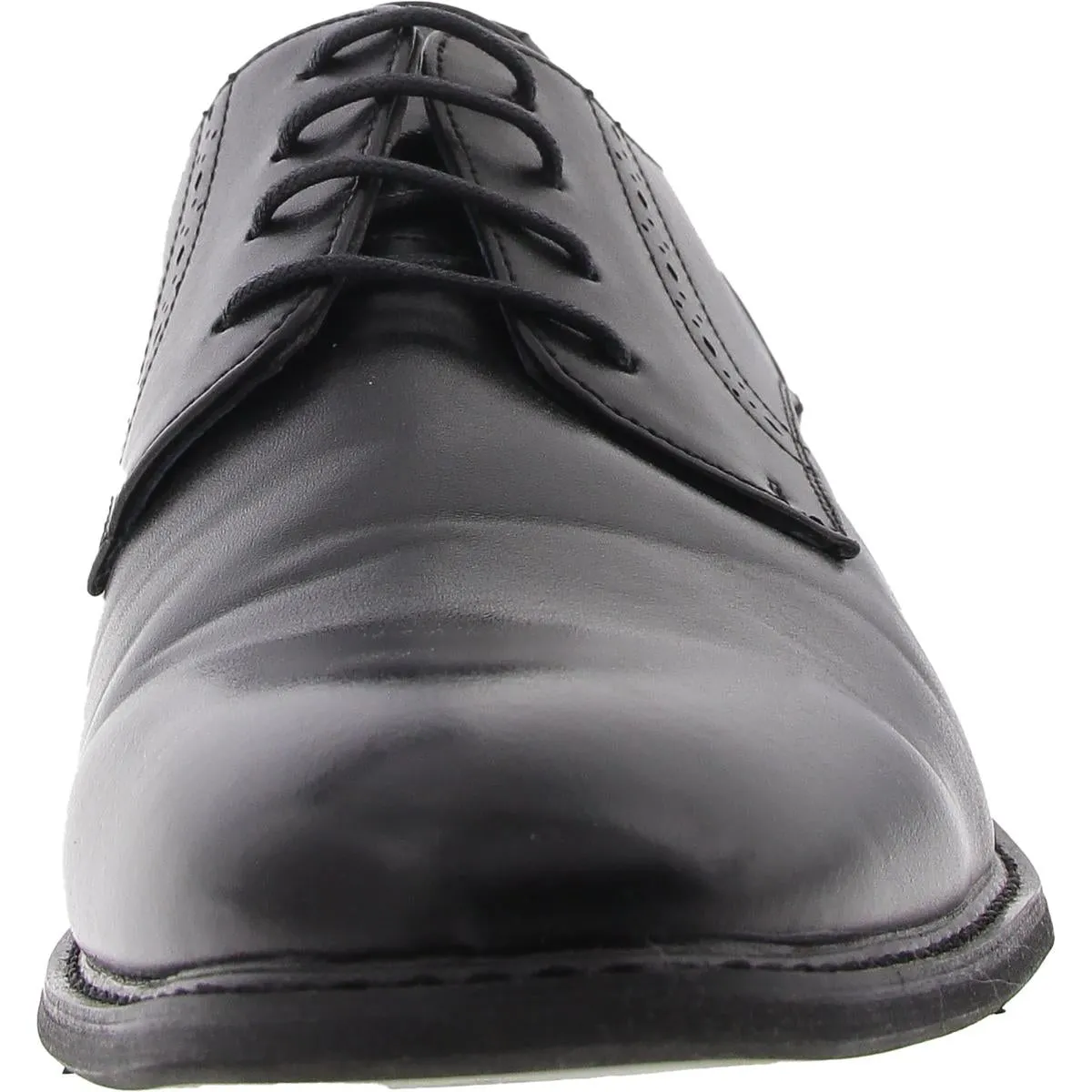 Prince-16 Mens Faux Leather Perforated Derby Shoes