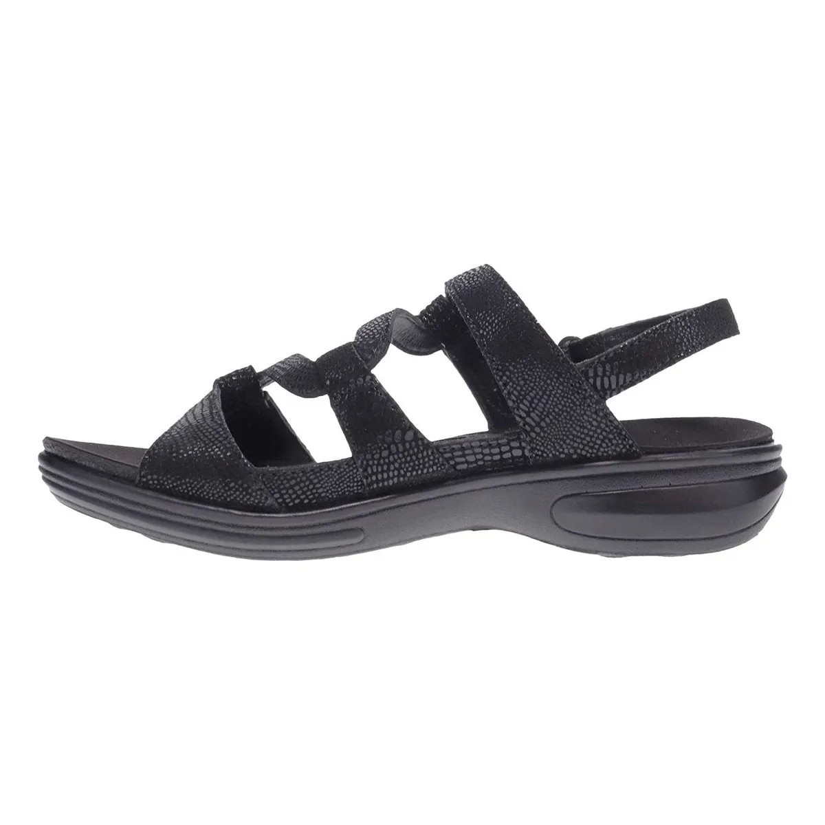 Revere Women's Miami Black Lizard