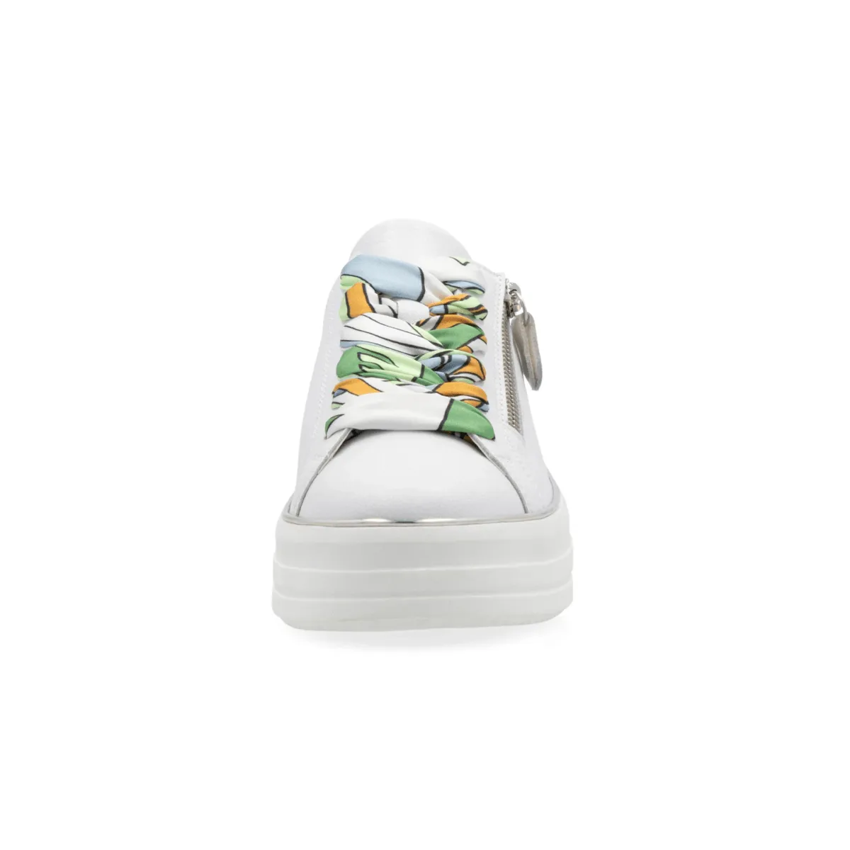 Rieker Women's Julika D1C06-80 White/Silver-Multi