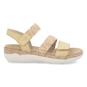 Rieker Women's R6861-68 Jocelyn Yellow Multi Leather