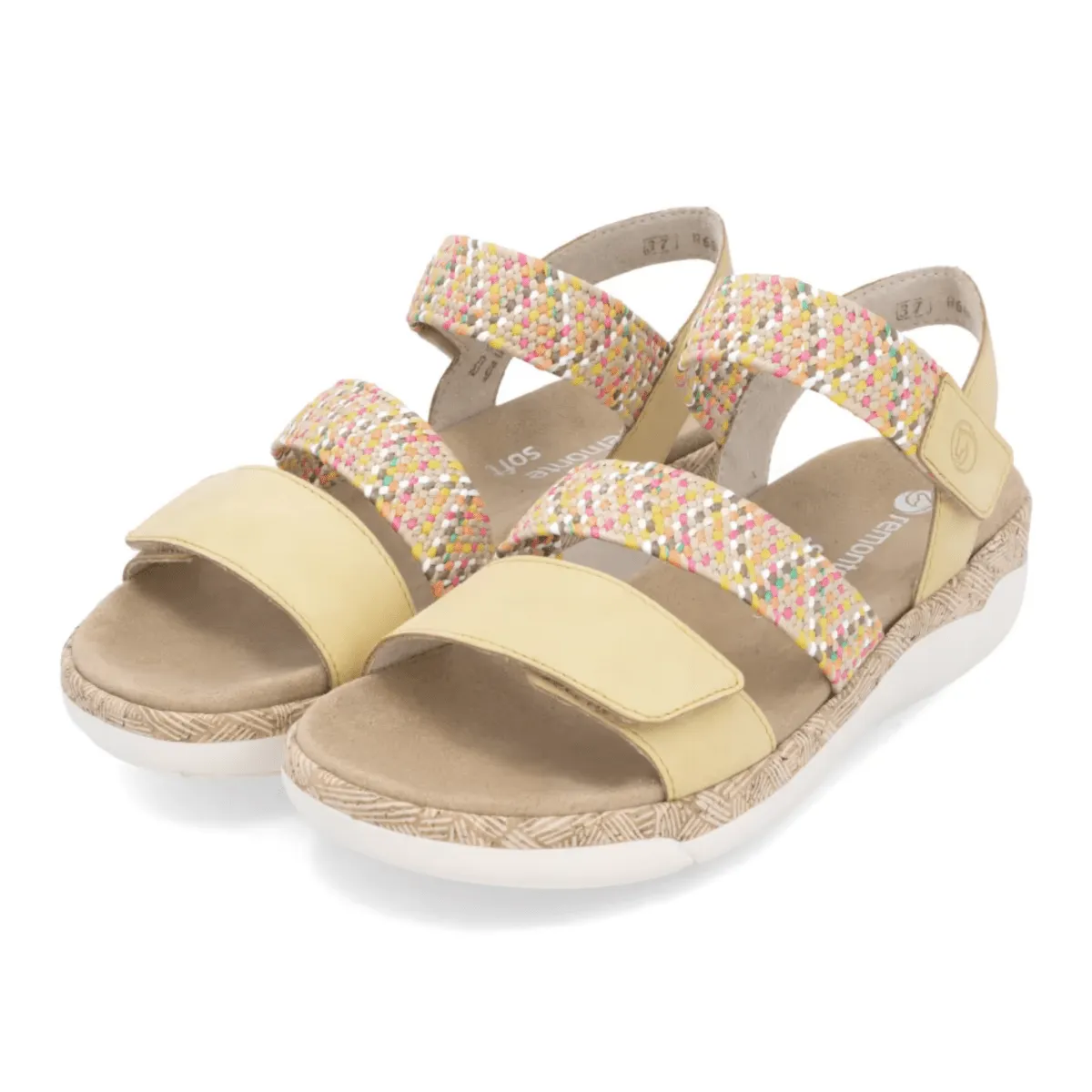 Rieker Women's R6861-68 Jocelyn Yellow Multi Leather