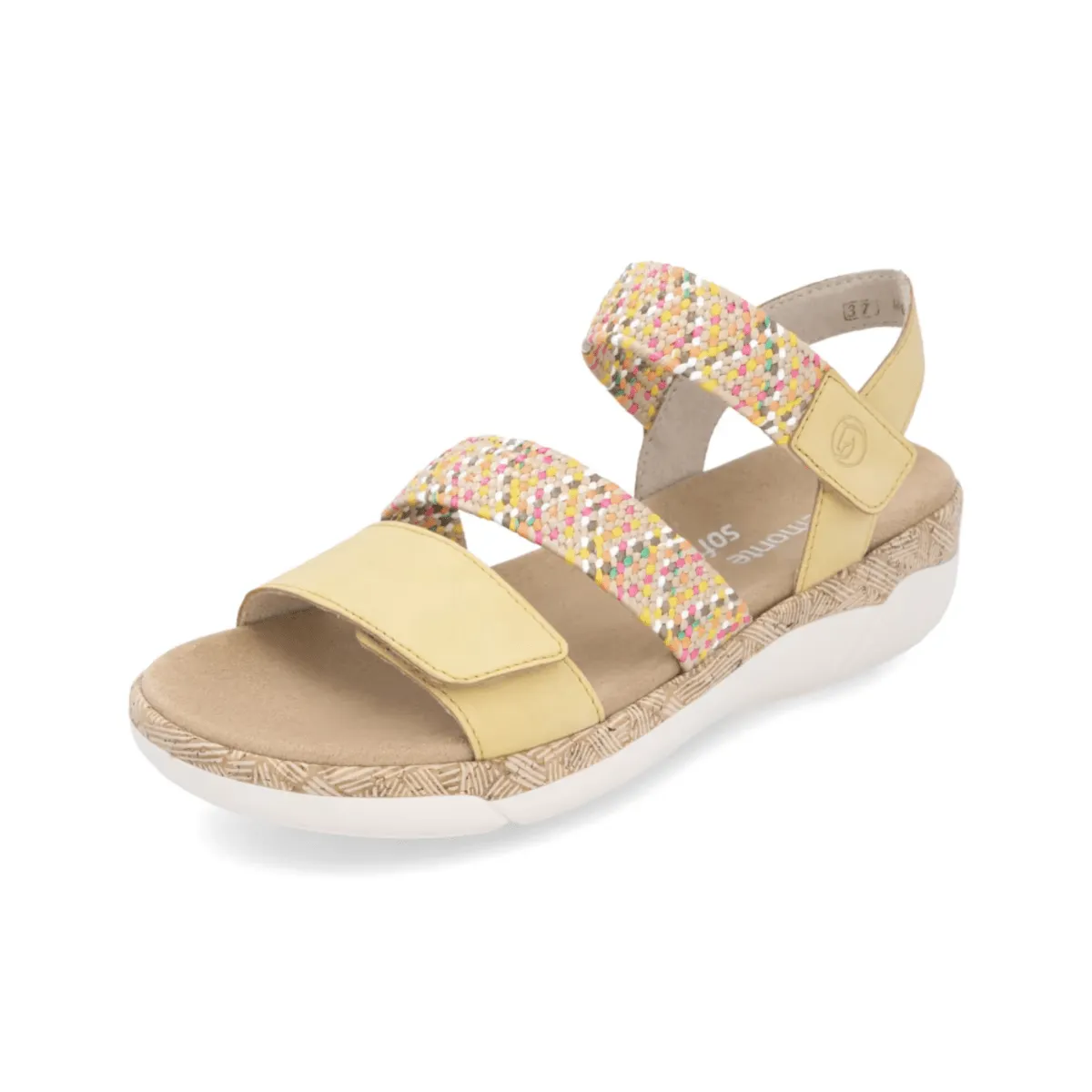 Rieker Women's R6861-68 Jocelyn Yellow Multi Leather