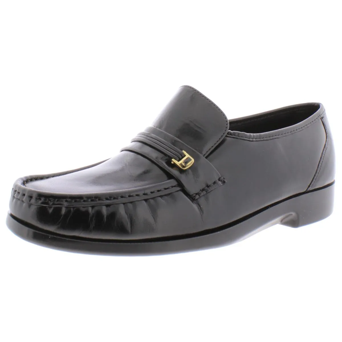 Riva Mens Leather Slip On Loafers