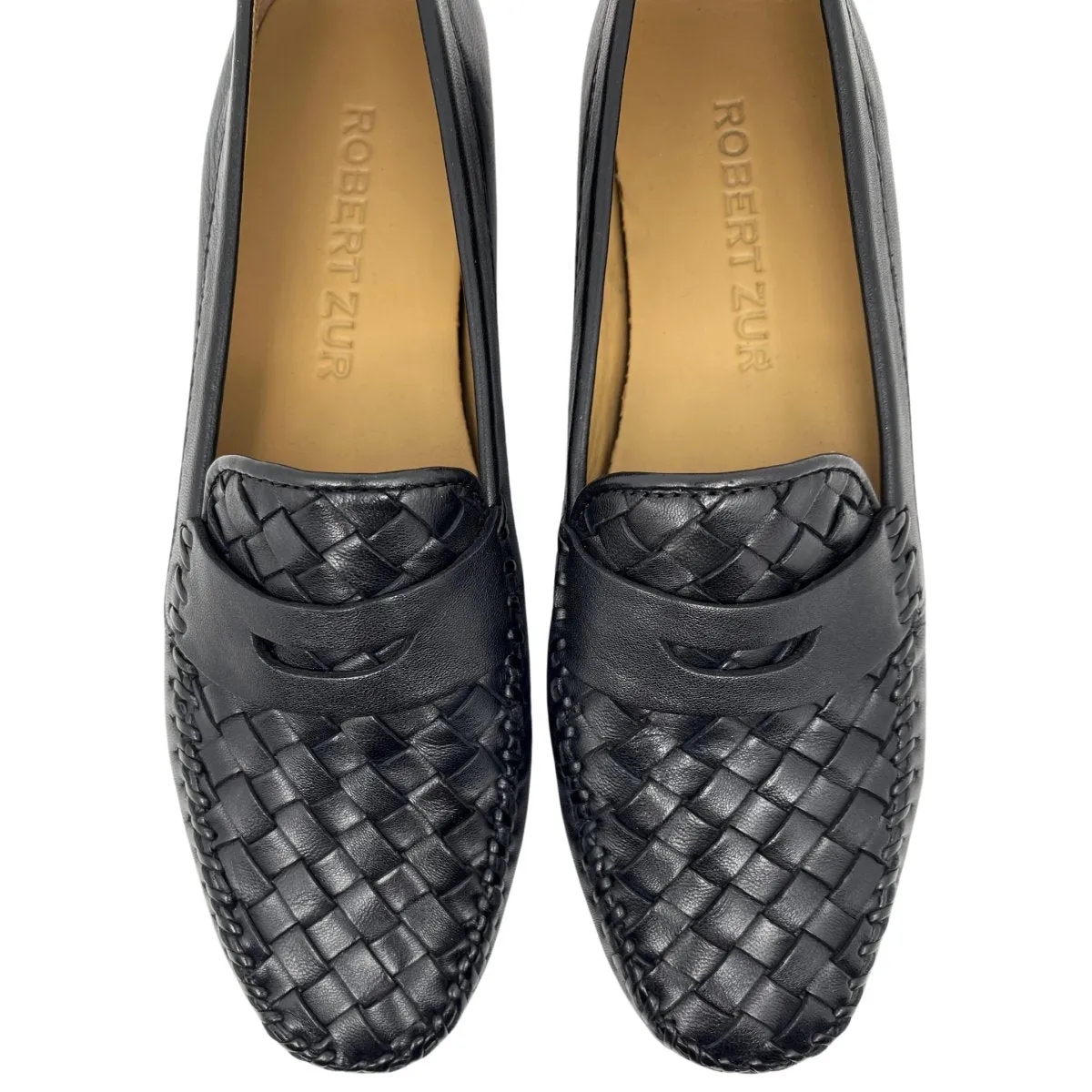 Robert Zur Women's Petra Black Woven Leather