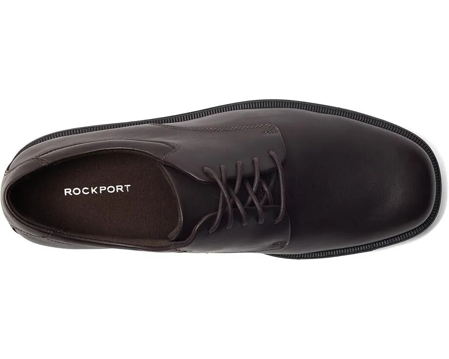 Rockport Margin Oxford Men's 10 Chocolate Leather Round Toe Dress Shoes EEE3453