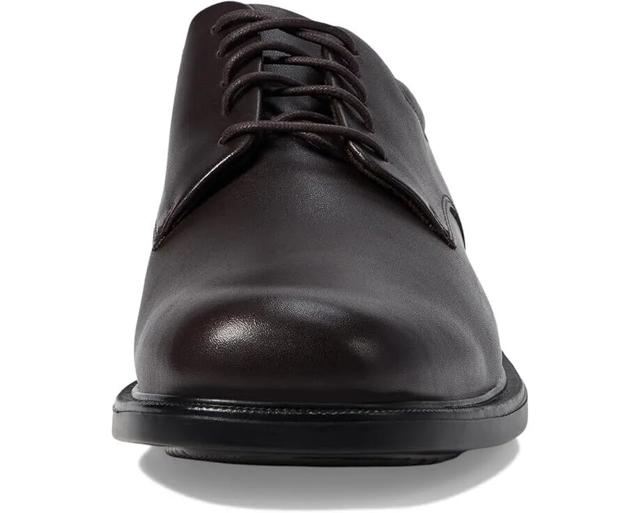 Rockport Margin Oxford Men's 10 Chocolate Leather Round Toe Dress Shoes EEE3453