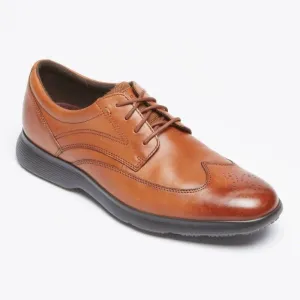 Rockport Truflex Dressport CI9555 Dress Shoes Men's US 10.5 Tan Wing Tip TF1263