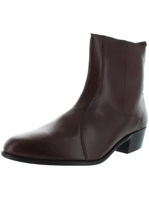 Santos Mens Leather Ankle Dress Boots