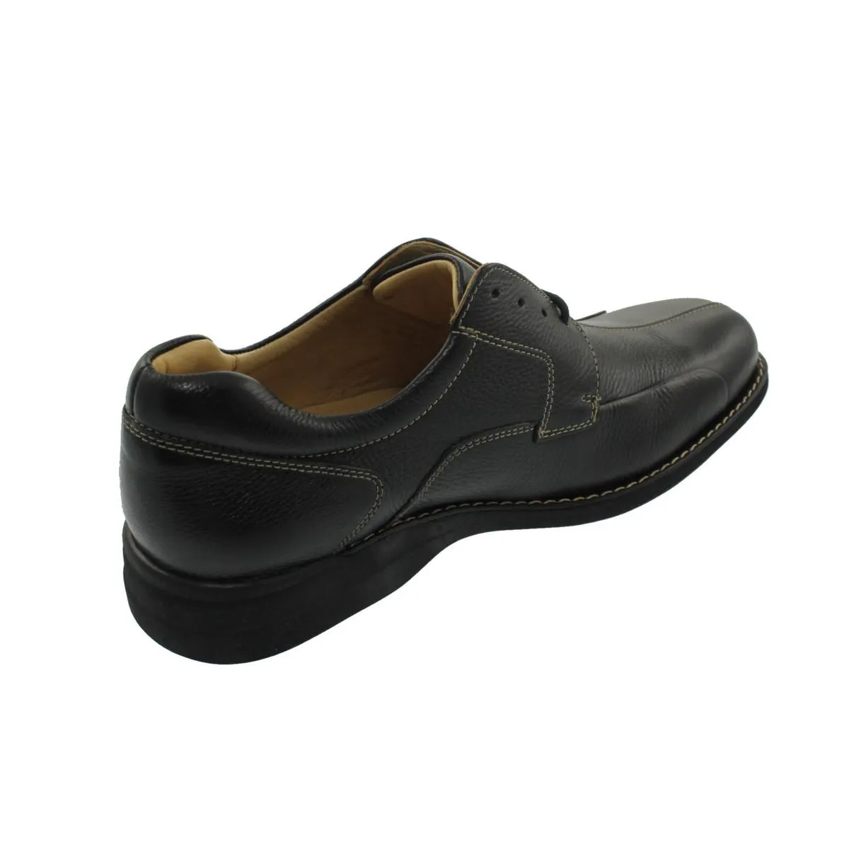 Shuler Mens Sheepskin Round Toe Lace-Up Shoes