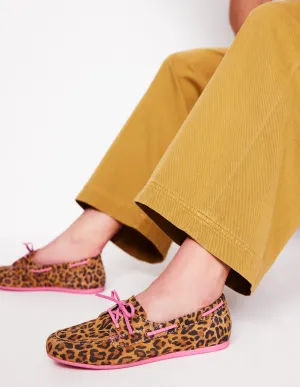 Soft Deck Shoe-Leopard