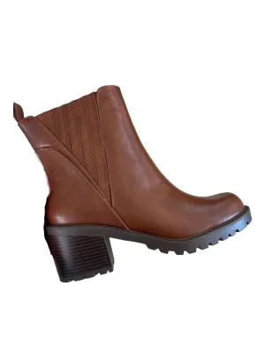 Stomp It Out Lug Sole Bootie In Brown