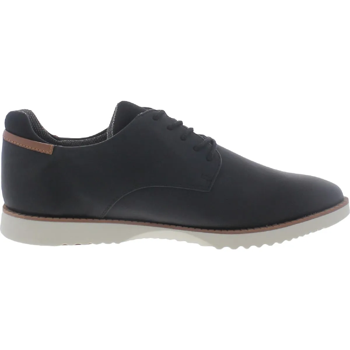 Sync 2 Mens Faux Leather Lace Up Oxfords