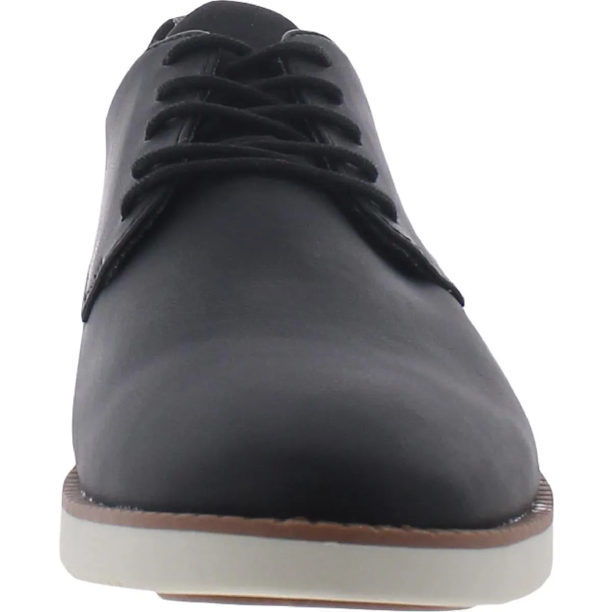 Sync 2 Mens Faux Leather Lace Up Oxfords