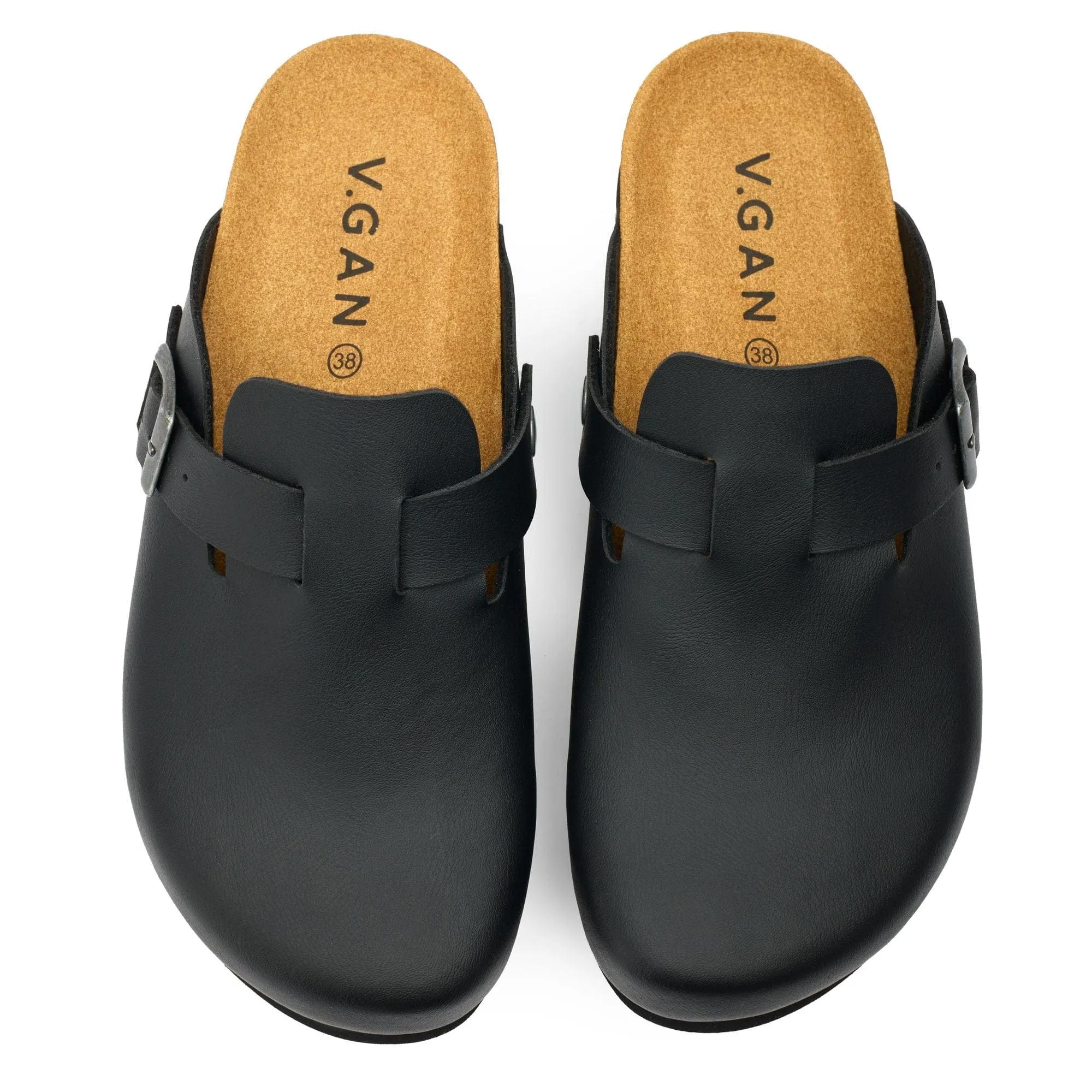 Taro Comfort Women's Vegan Footbed Sandals | Black