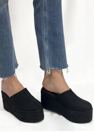Teo Espadrille Clog In Black