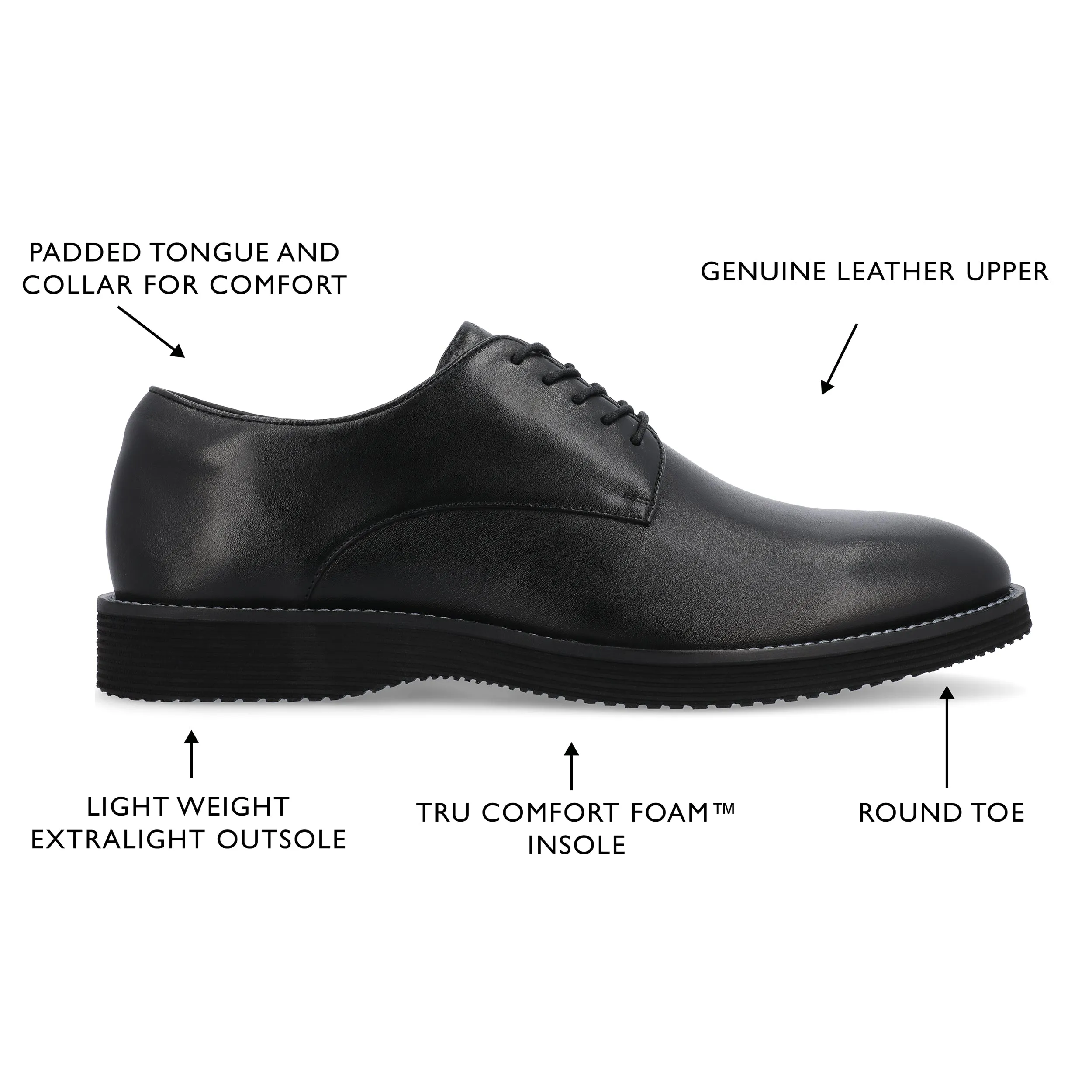 Thomas & Vine Latimer Plain Toe Derby