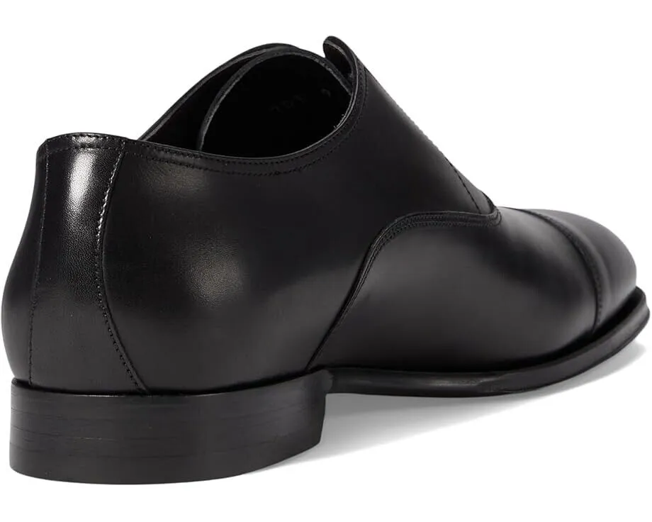To Boot New York Nico Oxford Men's 7.5 Black Leather Cap Toe Dress Shoes KHD208