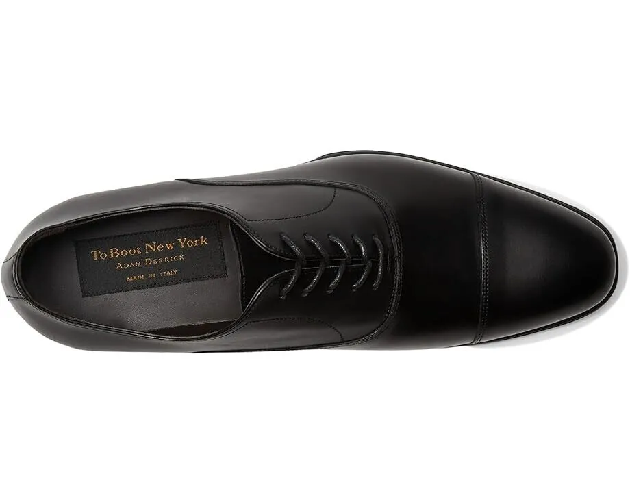 To Boot New York Nico Oxford Men's 7.5 Black Leather Cap Toe Dress Shoes KHD208