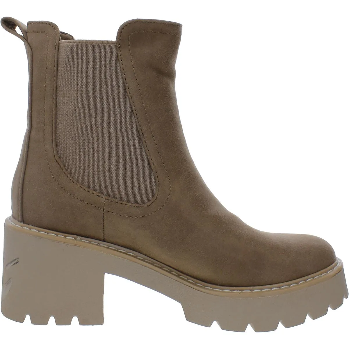 TOBIAS Womens Soft Leather Block Heel Booties