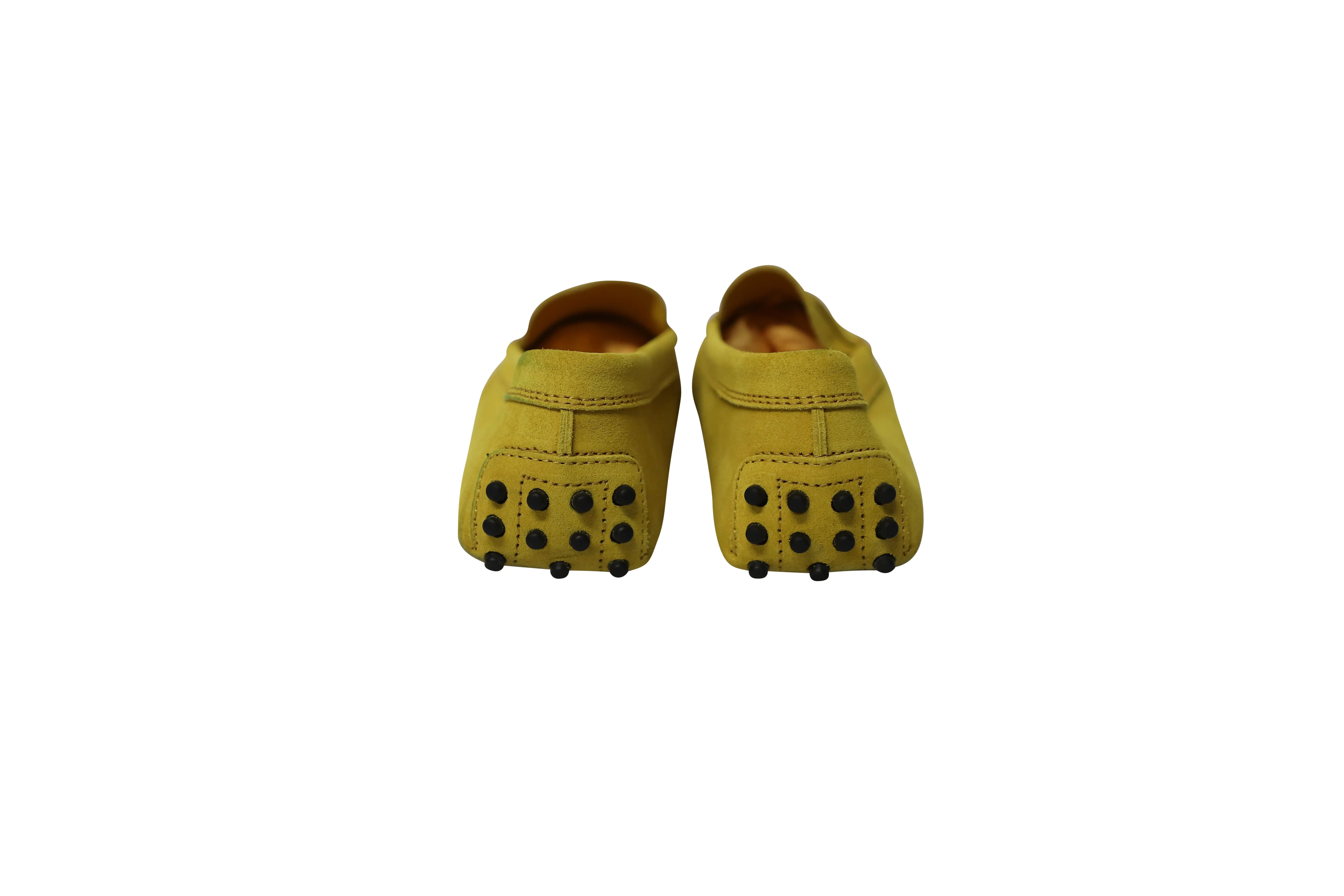 Tod's City Gommino Driving Shoes in Yellow Suede