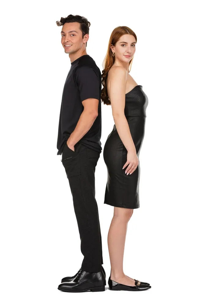 TOTO - K8007 - 3.6 Inches Taller (Black) - Dress Oxford